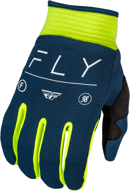 Fly Racing Youth F-16 Gloves Navy/Hi-Vis/White Ys 377-912Ys