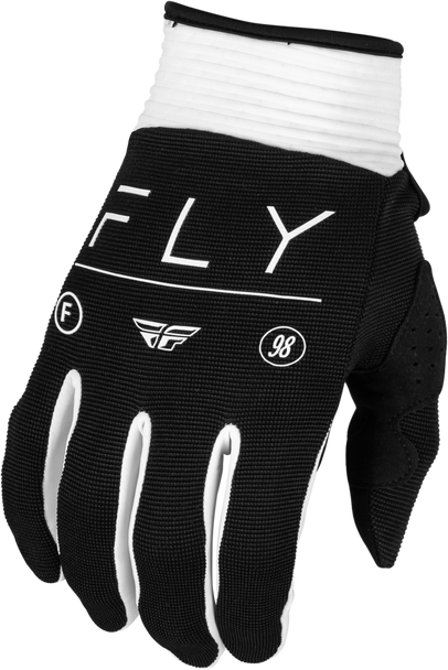 Fly Racing Women'S F-16 Gloves Black/White 2X 377-8122X