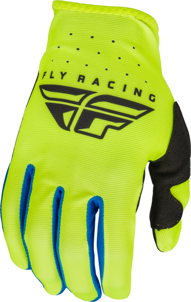 Fly Racing Youth Lite Gloves Hi-Vis/Black Ym 376-712Ym