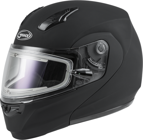 Gmax Md-04S Modular Snow Helmet W/Electric Shield Matte Blk Md M4040075