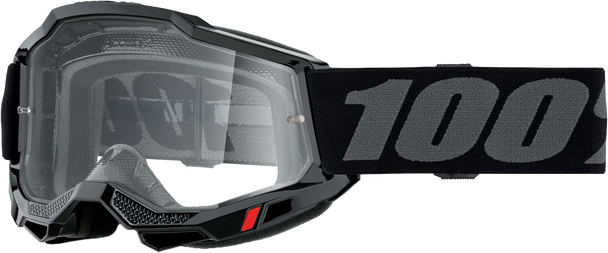 100% Accuri 2 Goggle Black Clear Lens 50013-00038