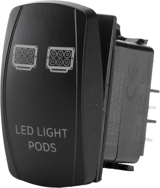 Flip Led Light Pods Lighting Switch Pro Series Backlit Sc1-Amb-L15