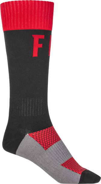 Fly Racing Mx Pro Socks Red/Black Lg/Xl 350-0532L