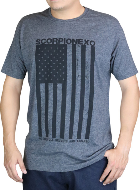 Scorpion Exo Americana Shirt Black/Charcoal Lg 61-750-05