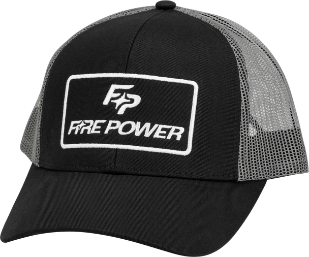 Fire Power Curved Bill Hat Black/Grey 99-8108