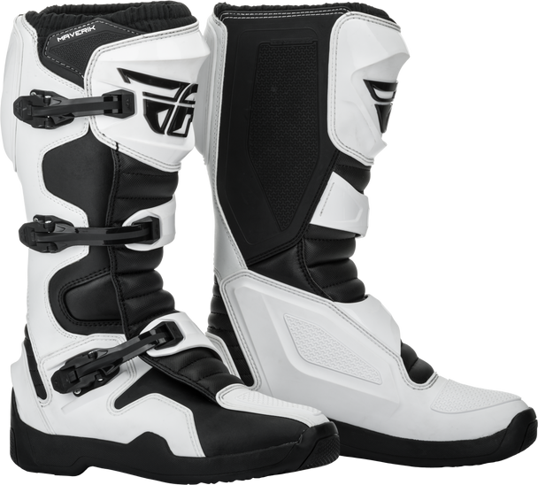 Fly Racing Maverik Boots White/Black Sz 14 364-67514