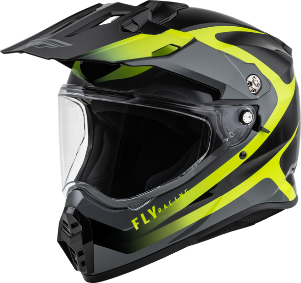 Fly Racing Trekker Pulse Helmet Black/Hi-Vis 2X 73-70242X