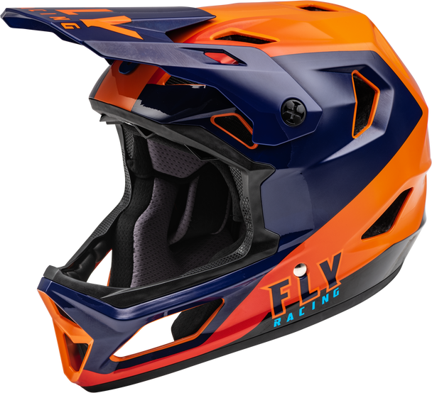Fly Racing Youth Rayce Helmet Navy/Orange/Red Ym 73-3606Ym
