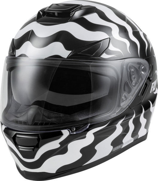 Fly Racing Sentinel Venom Helmet White/Black Md 73-8394M