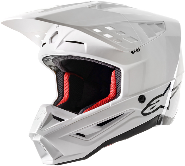 Alpinestars S-M5 Solid Helmet White Glossy Lg 8303123-2180-L