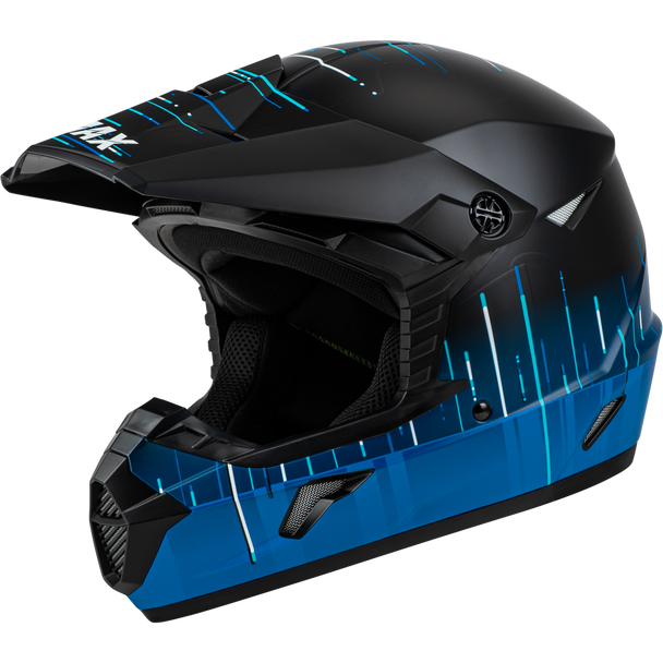 Gmax Mx-46 Frequency Off-Road Helmet Matte Black/Blue Xl D3463117