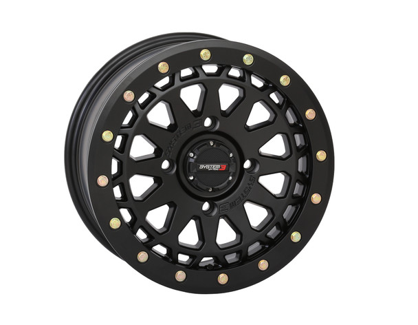 System 3 Sb6 Bl Wheel 15X7 5+2 (+38Mm) 4/156 Matte Black 15S3-6556