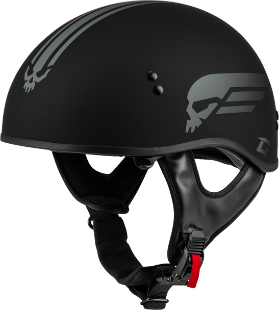 Gmax Hh-65 Retribution Helmet Matte Black/Silver Sm H16511814
