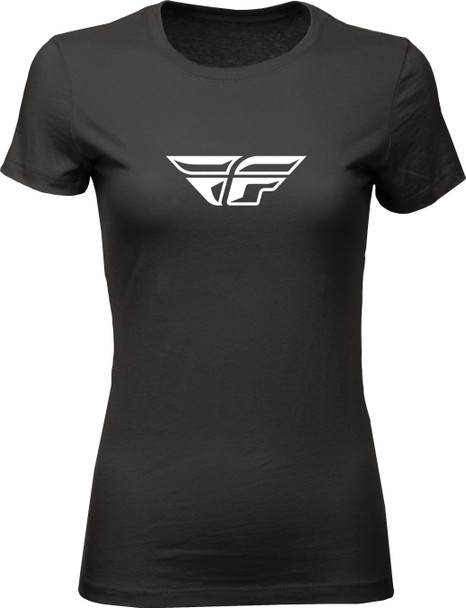Fly Racing Women'S Fly F-Wing Tee Black Md 356-0480M