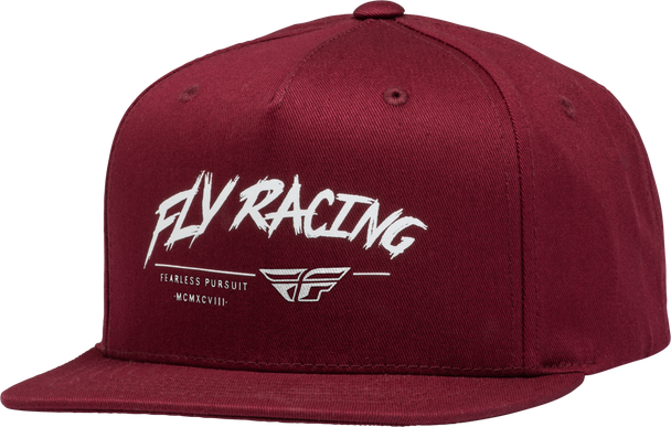 Fly Racing Youth Fly Khaos Hat Maroon/White 351-0099