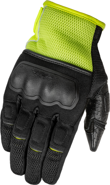 Fly Racing Coolpro Force Gloves Black/Hi-Vis Md 476-4128M