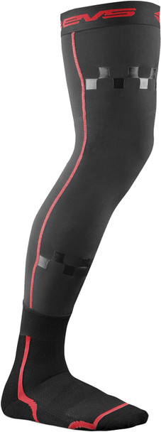 Evs Fusion Socks Black/Red Youth Fsn-Rbk-Y