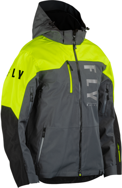 Fly Racing Carbon Jacket Black/Grey/Hi-Vis Xl 470-5204X