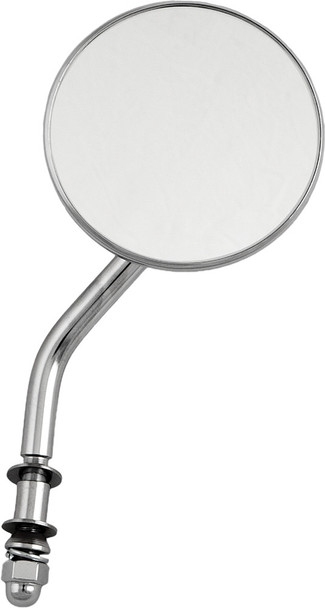 Harddrive 3" Round Mirror W/4" Stem Chrome L/R 60-0016