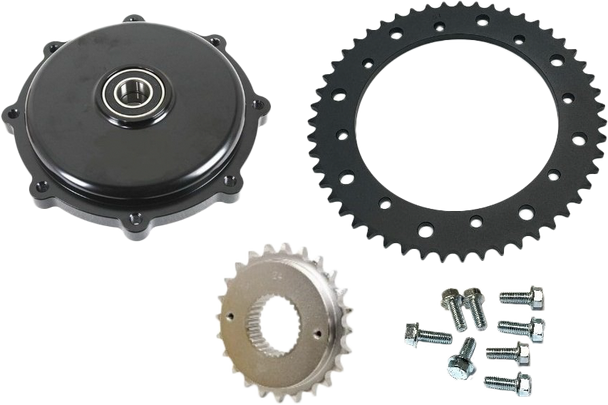 Harddrive Cush Drive Chain Conv Kit Black `09-16 Flh/Flt 201406