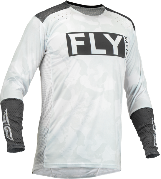Fly Racing Lite L.E. Stealth Jersey White/Grey Md 376-724M