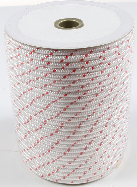 Sp1 Nylon Starter Rope Polyester White/Red 3/16"X250' 05-208-03
