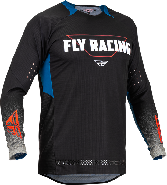 Fly Racing Evolution Dst Jersey Black/Grey/Blue Sm 376-121S