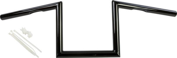 Harddrive Z-Bar One Inch Dimpled 8 Inch Gloss Black 21-231Gb