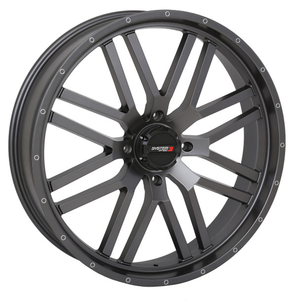 System 3 St3 Wheel 22X7 4+2.5 (+10Mm) 4/137 Matte Gunmetal Grey 22S3-1537