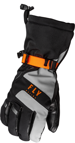 Fly Racing Highland Gloves Black/Grey/Orange Lg 363-3952L