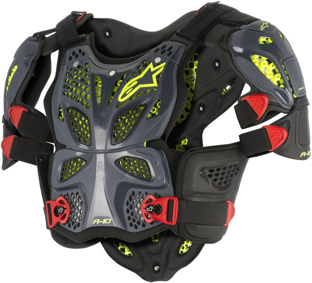 Alpinestars A-10 Full Chest Protector Anthracite/Red Xs/Sm 6700517-1431-Xs/S