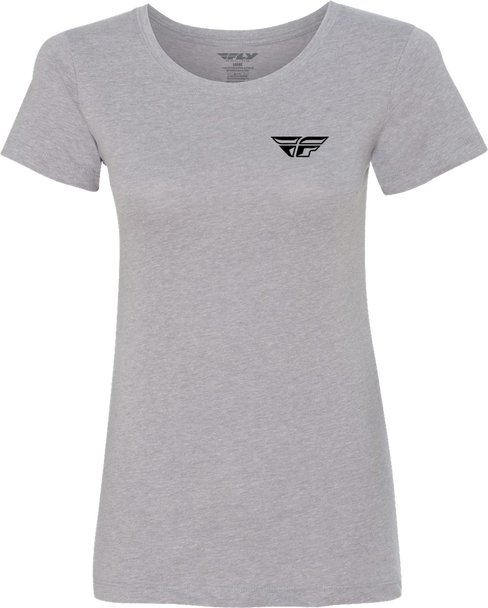 Fly Racing Women'S Fly Pulse Tee Grey Md 356-0086M