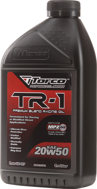 Torco Tr-1R Premium Blend Racing Oil 20W-50 1L A142050Ce