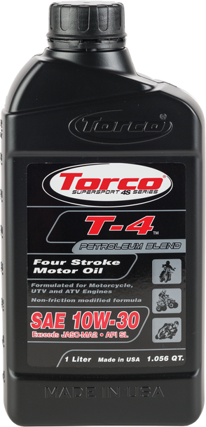 Torco T-4 4-Stroke Motor Oil 10W30 1L T611030Ce