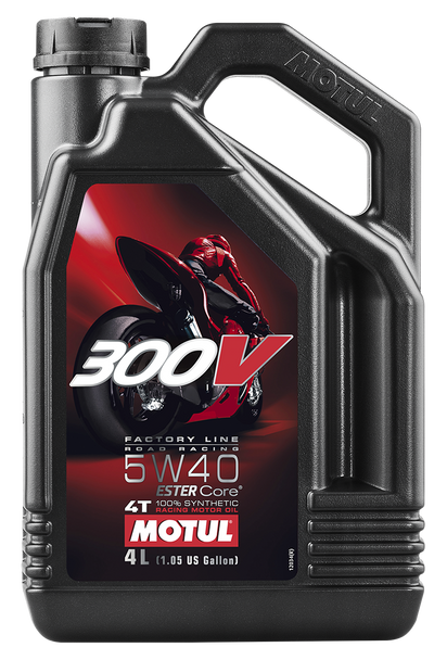 Motul 300V 4T Competition Synthetic Oil 5W40 4-Liter 104115