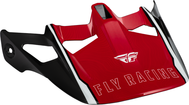 Fly Racing Werx-R Helmet Visor Red Carbon 73-92844