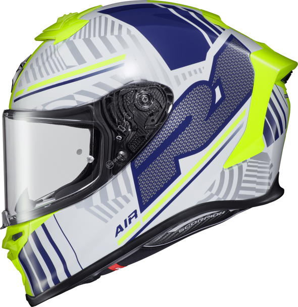 Scorpion Exo Exo-R1 Air Full Face Helmet Juice White/Blue 3X R1-1238