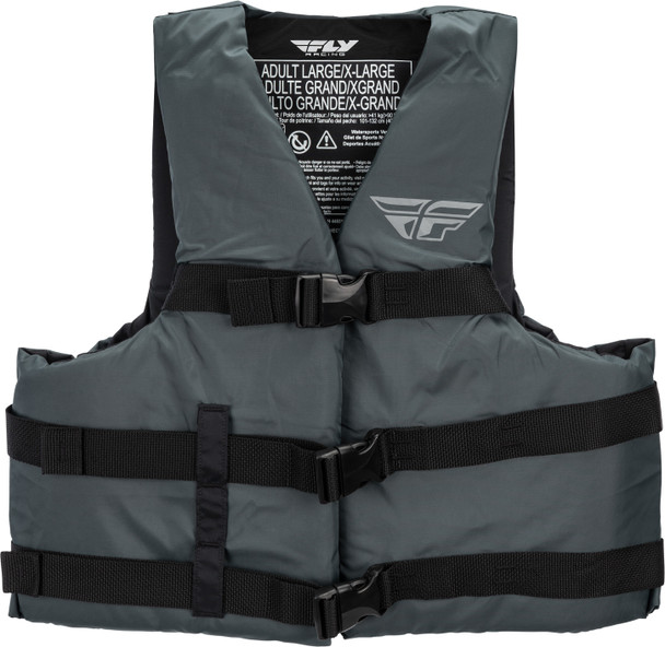 Fly Racing Nylon Vest Charcoal Xs 112224-701-010-20