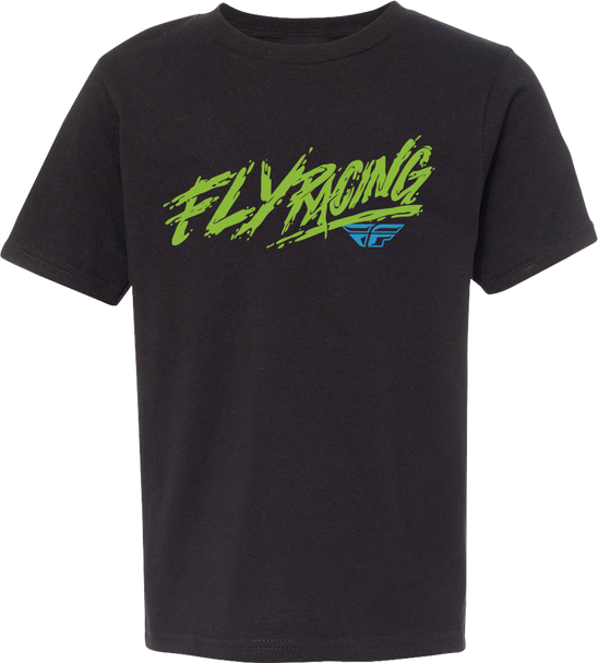 Fly Racing Youth Fly Khaos Tee Black Ym 352-0020Ym