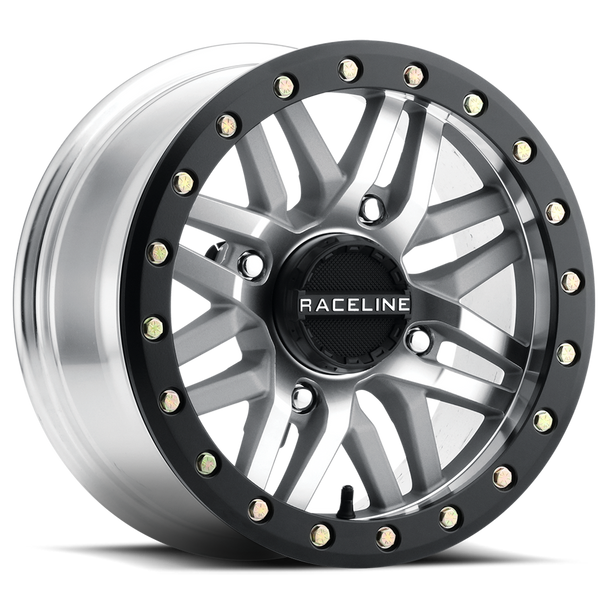 Raceline Ryno Bdlk Wheel 15X10 4/156 5+5 (0Mm) Blk/As Cast A91Ma-51056-00