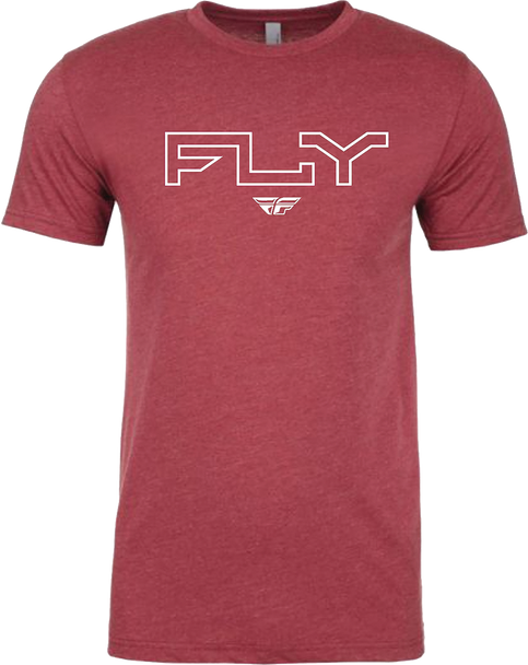 Fly Racing Fly Edge Tee Cardinal Md 354-0309M