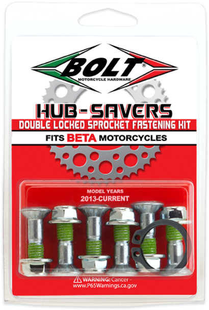 Bolt Hub-Savers Double Lock Sprocket Fastenrs Beta Hs.Beta