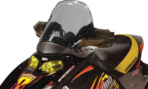 Powermadd Cobra W/S Tall Smoke 14.5" S-D Rev Fairing Mounted 13042