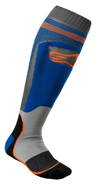 Alpinestars Mx Plus-1 Socks Blue/Orange Small 4701820-7042-S
