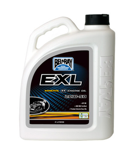 Bel-Ray Exl Mineral 4T Engine Oil 20W-50 4L 99100-B4Lw