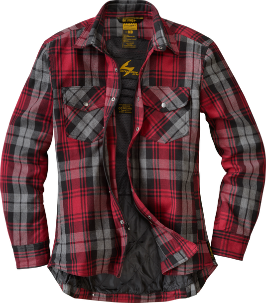 Scorpion Exo Covert Womens Flannel Red/Grey Xs 52211-2