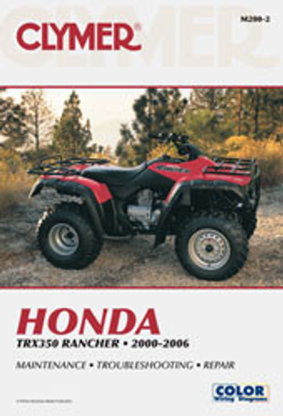 Clymer Repair Manual Hon Trx350 Rancher Cm2002