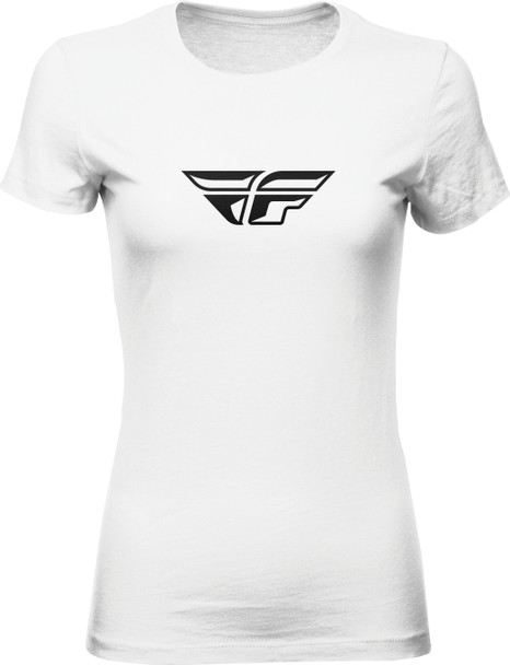 Fly Racing Women'S Fly F-Wing Tee White 2X 356-04812X