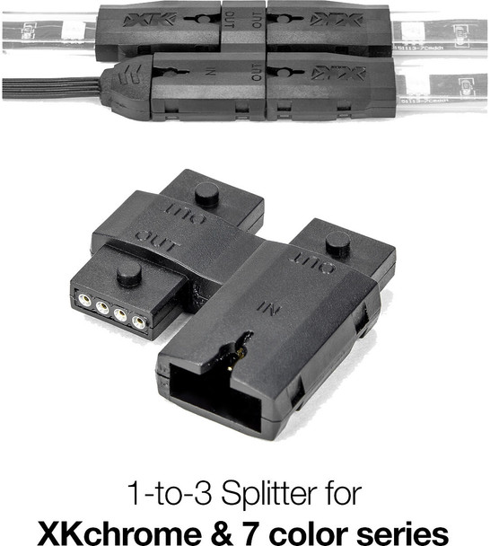 Xk Glow 1-To-3 Splitter Xk-4P-Split