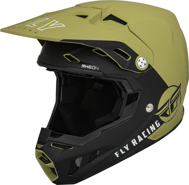 Fly Racing Formula Cc Centrum Helmet Matte Olive Green/Black Xs 73-4324Xs